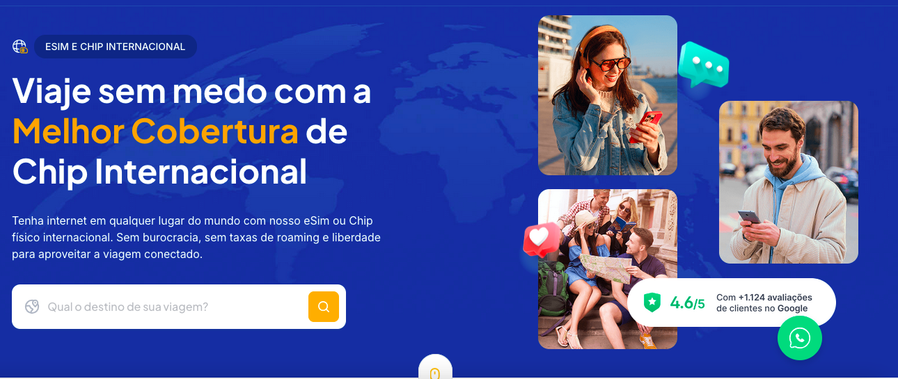 chip de telefone para viagem aos eua